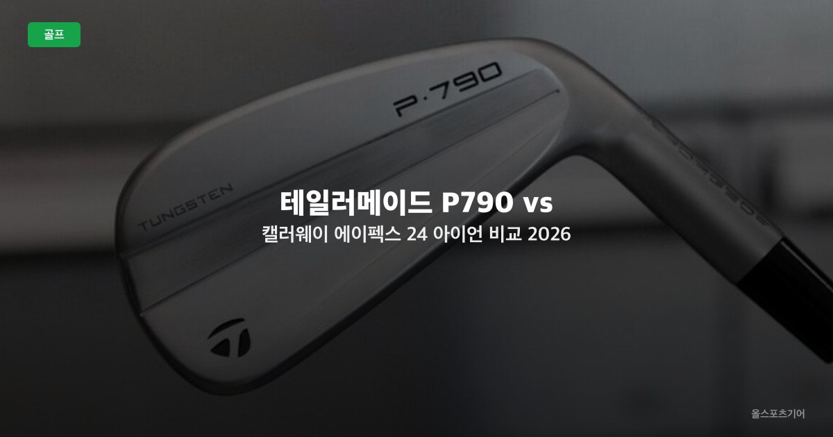 테일러메이드 P790 vs 캘러웨이 에이펙스 24 아이언 비교 2026 — 플레이어스 디스턴스 라이벌