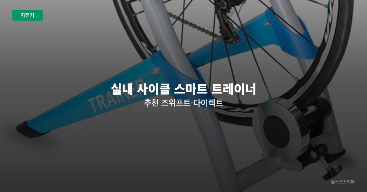 실내 사이클 스마트 트레이너 추천 — 즈위프트·다이렉트 드라이브·가성비 선택법