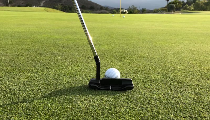 오디세이 화이트 핫 OG #1 퍼터 헤드 클로즈업