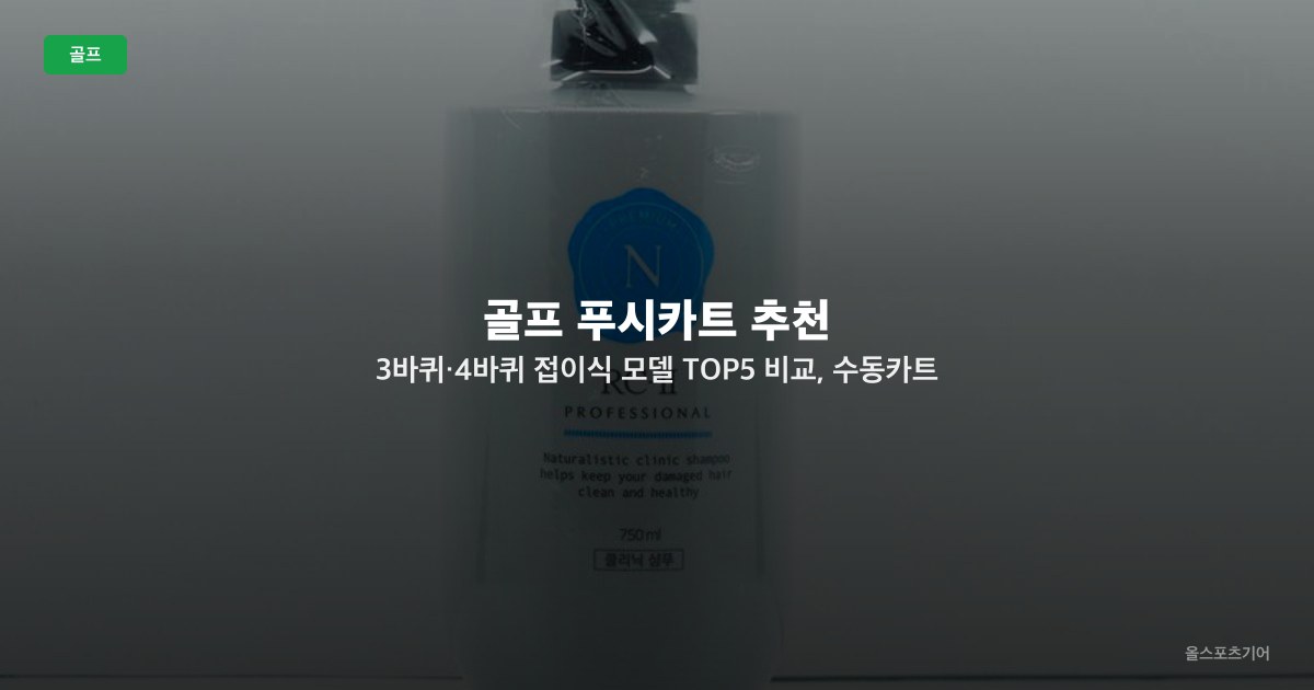 골프 푸시카트 추천 — 3바퀴·4바퀴 접이식 모델 TOP5 비교, 수동카트 선택법