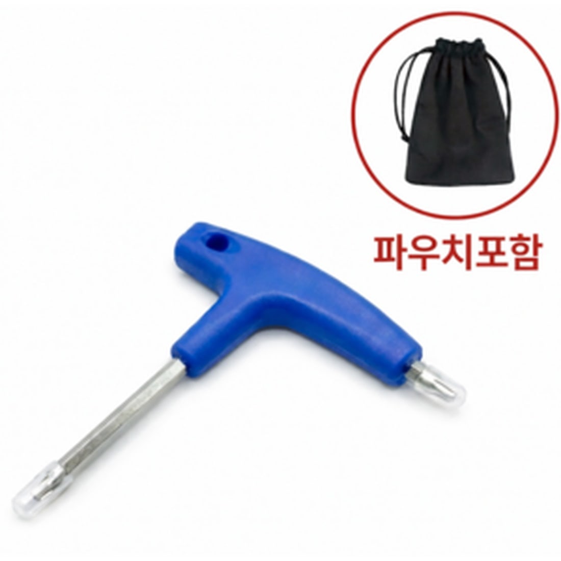 골프화 징 교체용 렌치 — 비틀어 빼고 새 클리트를 끼운다