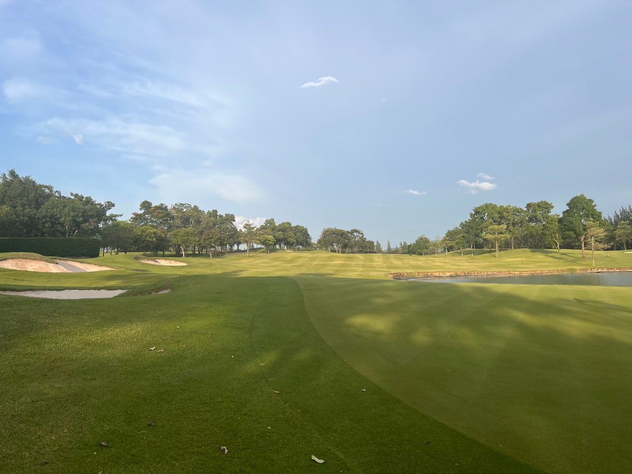 조인 라운딩 — 모르는 1인 골퍼들이 한 팀을 이뤄 페어웨이를 도는 모습