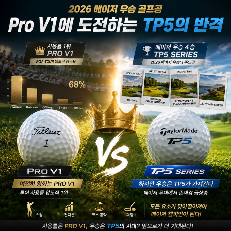 투어볼 Pro V1·TP5x, 거리볼 Supersoft·Soft Feel | 핸디·스윙스피드별 고르는 법은?