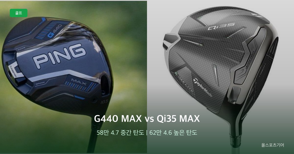 G440 MAX vs Qi35 MAX, 관용성 5, 평점 | 58만 4.7이냐 62만 4.6이냐?