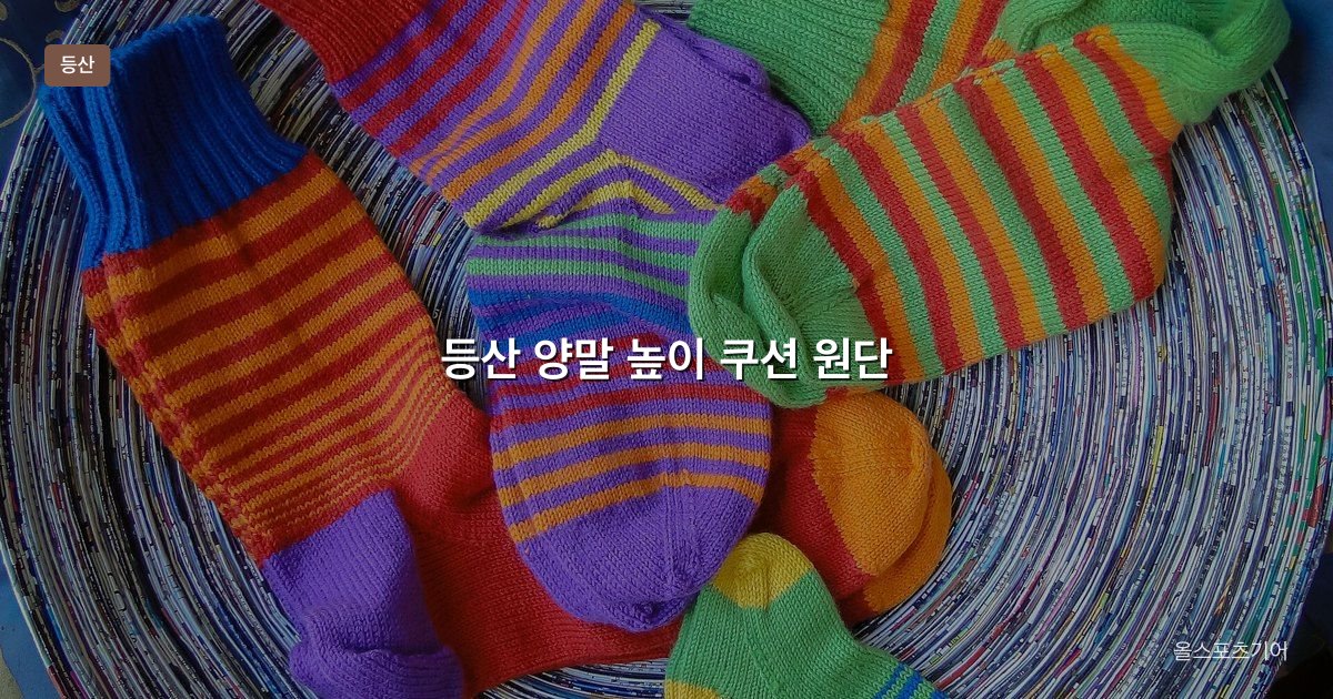등산 양말, 메리노 vs 합성, 쿠션, 높이 | 가을 능선에 어떤 양말을 신을까?