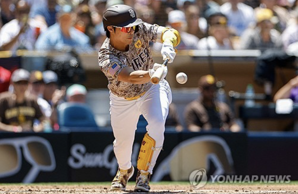 김하성, 오른쪽 삼두근 통증에도 대주자로 출전